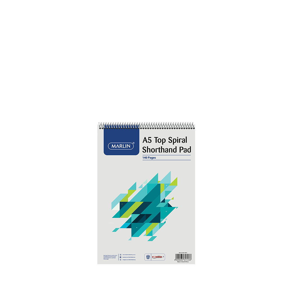 Freedom A5 Top Spiral 140 Page Feint Shorthand Notebook