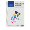 Freedom A4 100 Page Side Spiral Notebook Punched & Perforated