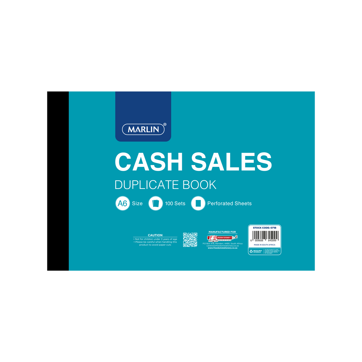 Freedom Marlin A6 Cash Sale Duplicate Book