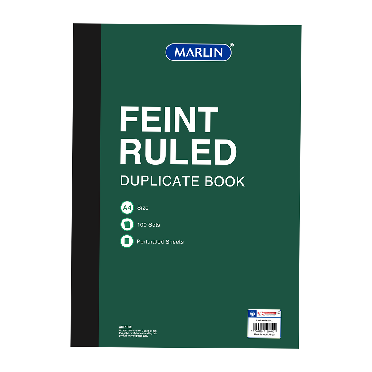Freedom Marlin A4 Feint Duplicate Book