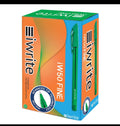 iWrite Clear Colour Barrel Ballpoint Pens Fine - Box of 50