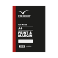 Freedom A4 128 Page Feint & Margin Counter Book