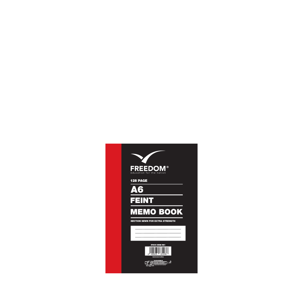 Freedom A6 128 Page Feint & Margin Memo Book