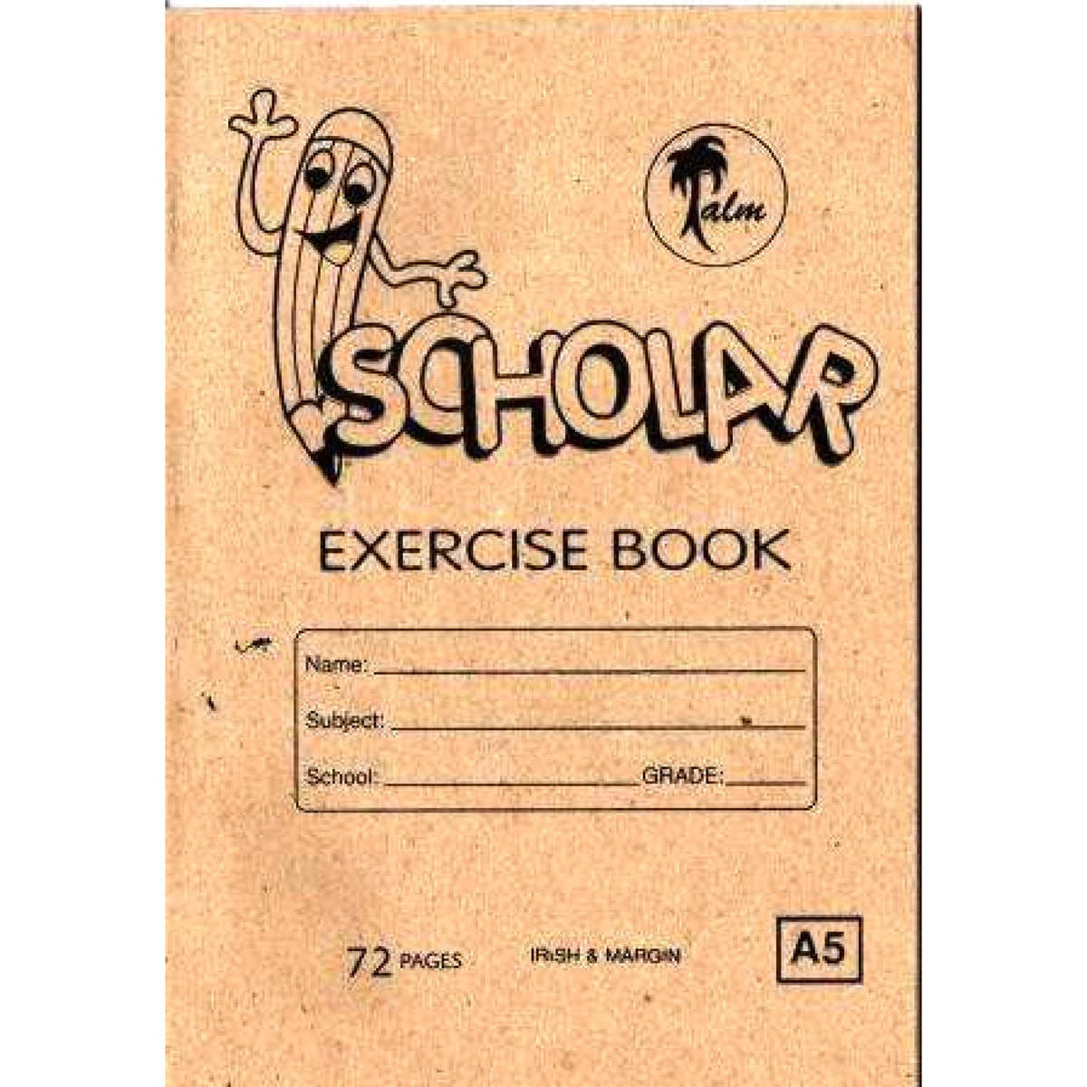 Treeline A5 72 Page Irish & Margin Exercise Book