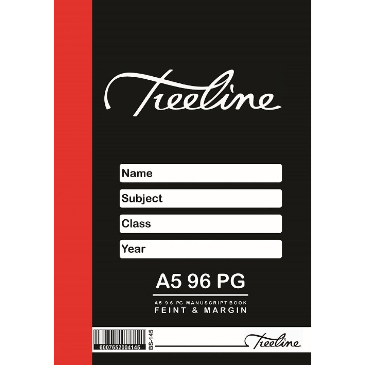 Treeline A5 96 Page Feint & Margin Manuscript Book