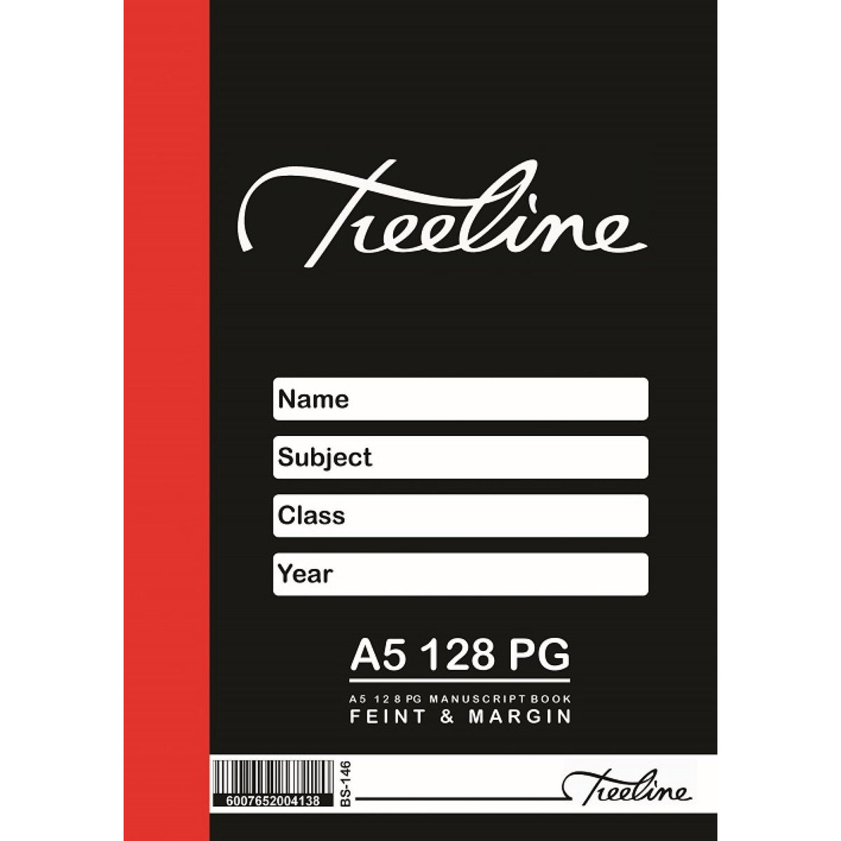 Treeline A5 128 Page Feint & Margin Manuscript Book