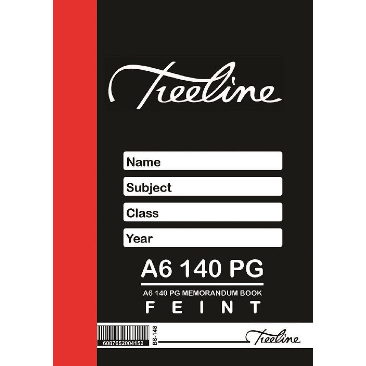 Treeline A6 144 Page Feint Memo Book