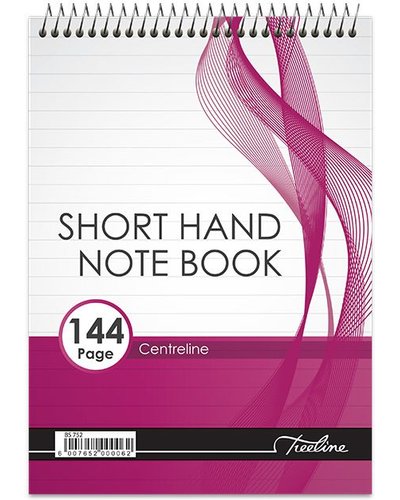 Treeline A5 Top Bound 144 Page Feint Centre Line Shorthand Notebook