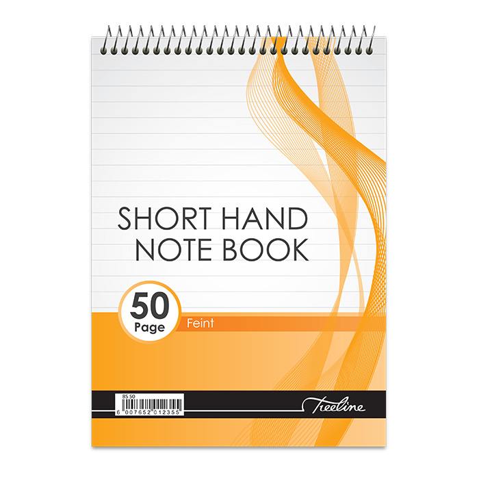Treeline A5 Top Bound 50 Page Feint Shorthand Notebook