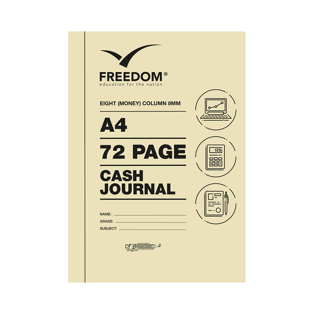 Freedom 72 Page 8MC Cash Journal