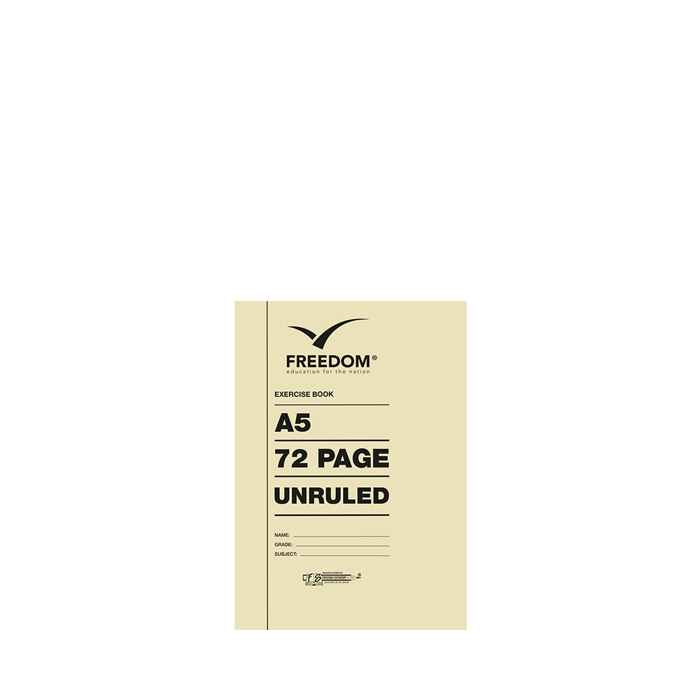 Freedom A5 72 Page Unruled Exercise Book
