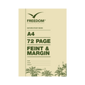 Freedom A4 72 Page Feint & Margin Nature Study Book