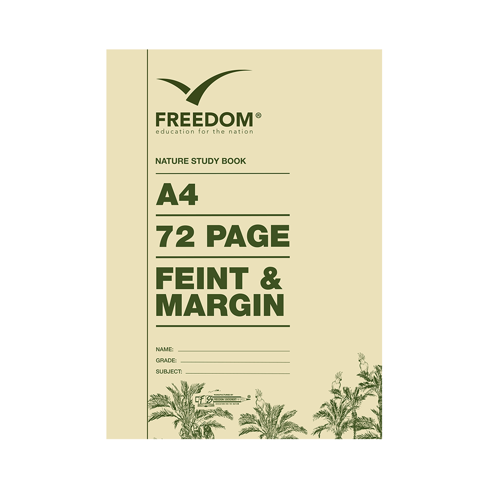 Freedom A4 72 Page Feint & Margin Nature Study Book