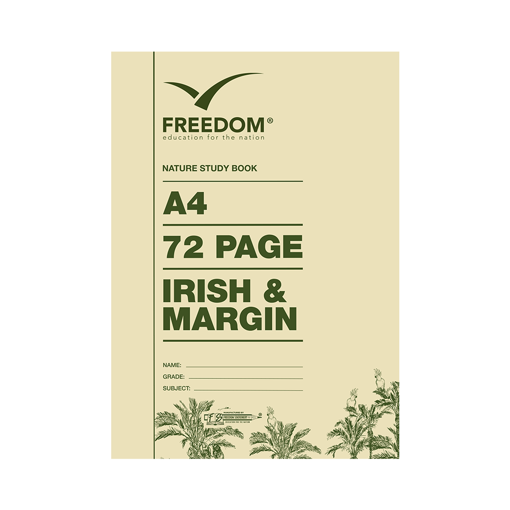 Freedom A4 72 Page Irish & Margin Nature Study Book