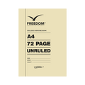 Freedom A4 72 Page Unruled Exercise Book