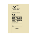 Freedom A4 72 Page 17mm Ruled - Speckled Exercise Book