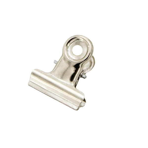 Silver bulldog clips 22mm box of 12
