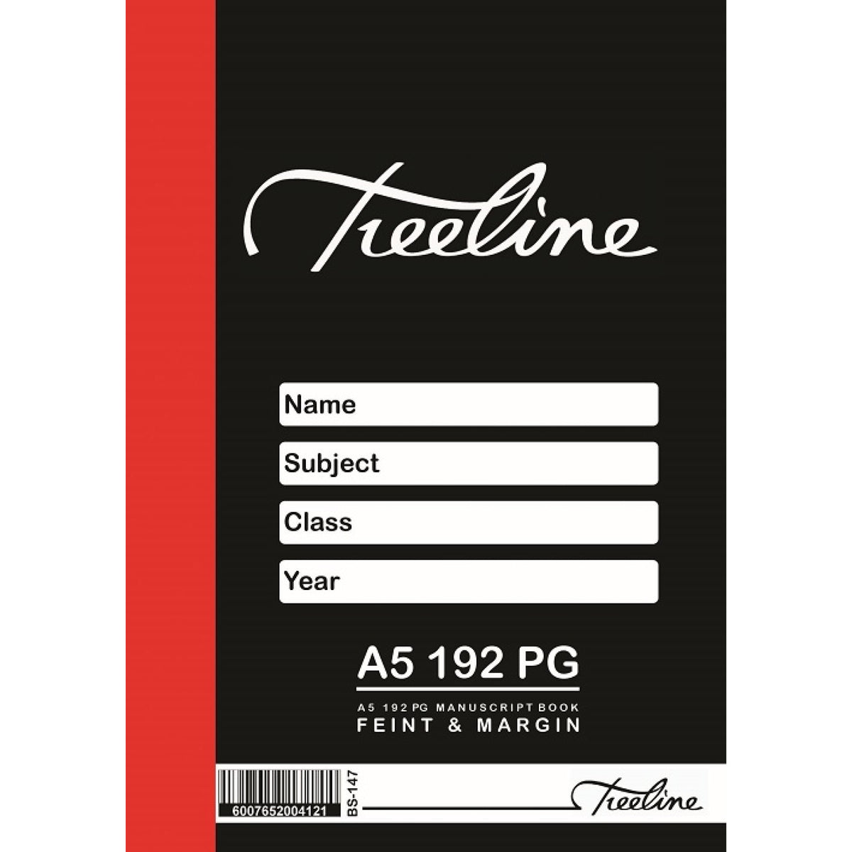 Treeline A5 192 Page Feint & Margin Manuscript Book