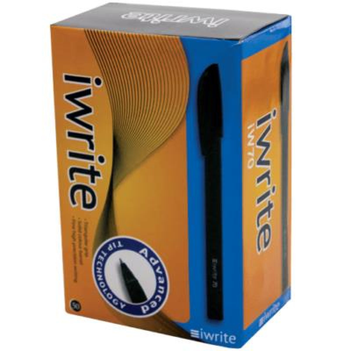 iWrite Solid Colour Barrel Ballpoint Pens – Box of 50