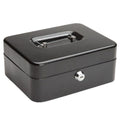 Treeline metal cash box 8 inch black