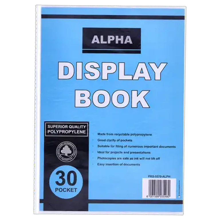 Alpha Display Book 30 Pocket