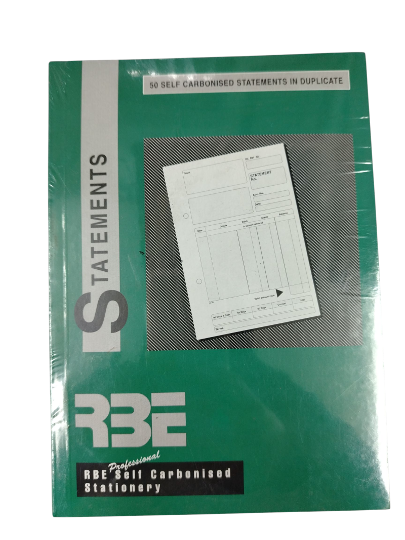 RBE A5 Statement Books 50 x Duplicate