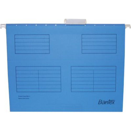 Bantex A4 cobalt blue suspension files - pack of 10