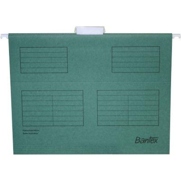 Bantex A4 dark green suspension files - pack of 10