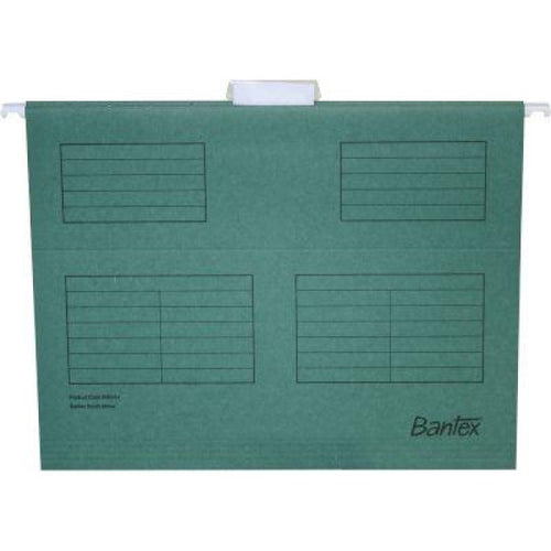Bantex A4 dark green suspension files - pack of 10