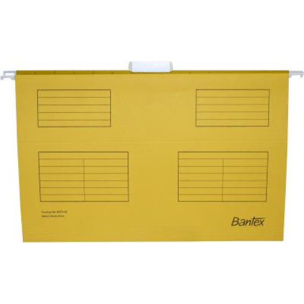 Bantex A4 yellow suspension files - pack of 10