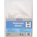 Donau A4 protector sheets in a pack marked 100 pieces.