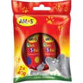 AMOS two 40g glue sticks in red hanging packaging marked 2 x 40g.