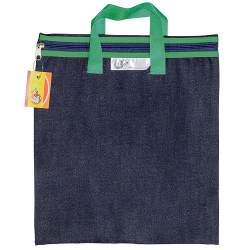 4Kids Denim Library Book Bag with Handle