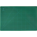 Trefoil A3 green cutting mat with printed measurement grid.