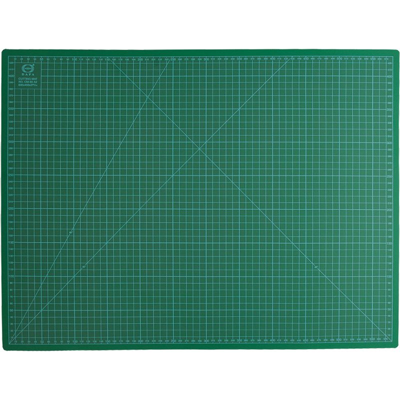 Trefoil A2 green cutting mat with printed measurement grid.