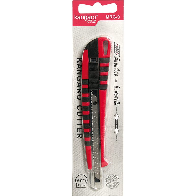 Kangaro MRG-9 cutter with a red and black handle in retail packaging.