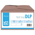 LEO DLP Manilla Self Seal Envelopes, 220 x 110mm, Box 500