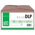 LEO DLP White Self Seal Envelopes, 220 x 110mm, Box 500