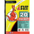 Flip File Kangaroo A4 display book with a cover marked 20 pockets.