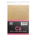 LEO C6 Manilla Self Seal Envelopes, 114 x 162mm, Pack 25