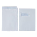 LEO C4 white window self seal envelopes, box of 250