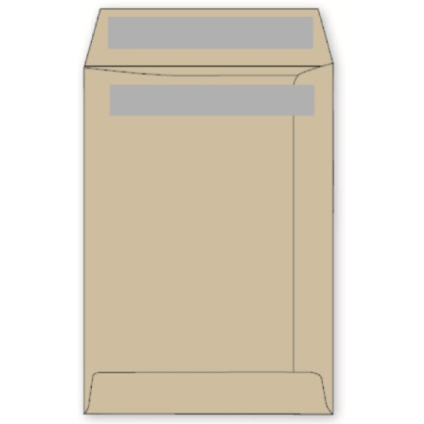 LEO C5 manilla self seal envelopes, box of 500