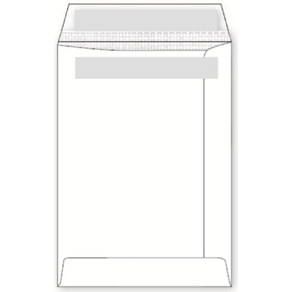 LEO C5 white self seal envelopes without window, box of 500
