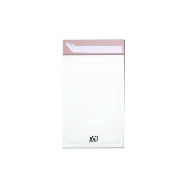 LEO White Bubble Mailer #00, 120 x 210mm, Pack 10