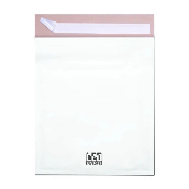 LEO White Bubble Mailer #5, 270 x 360mm, Pack 10