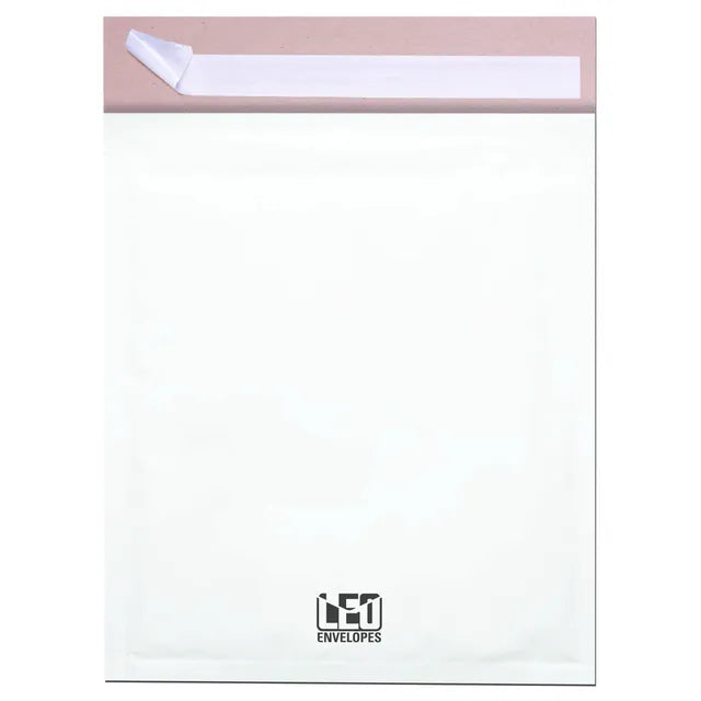 LEO White Bubble Mailer #7, 350 x 470mm, Pack 10