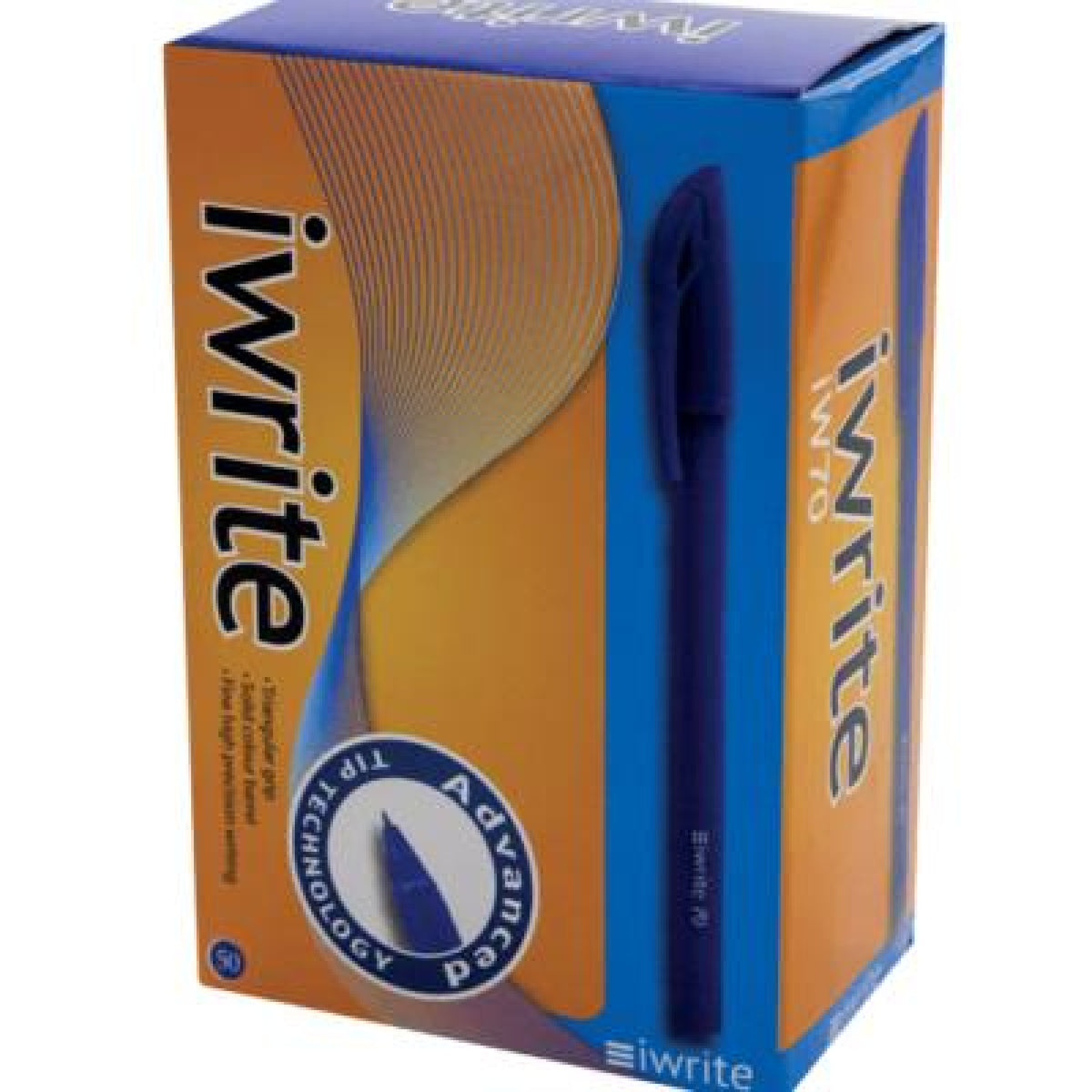 iWrite Solid Colour Barrel Ballpoint Pens – Box of 50