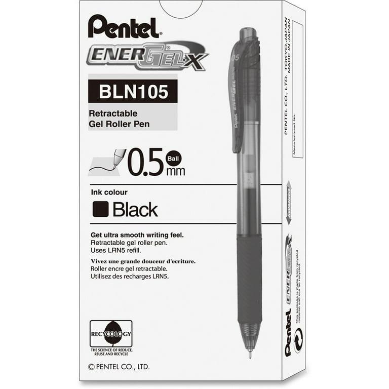 Pentel EnerGel BLN15 Needle Tip Rollerball 0.5mm - Box of 12