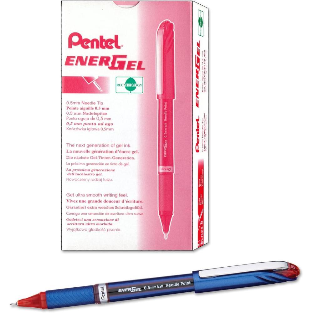 Pentel EnerGel BLN15 Needle Tip Rollerball 0.5mm - Box of 12