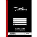 Treeline A4 288 Page Feint & Margin Counter Book